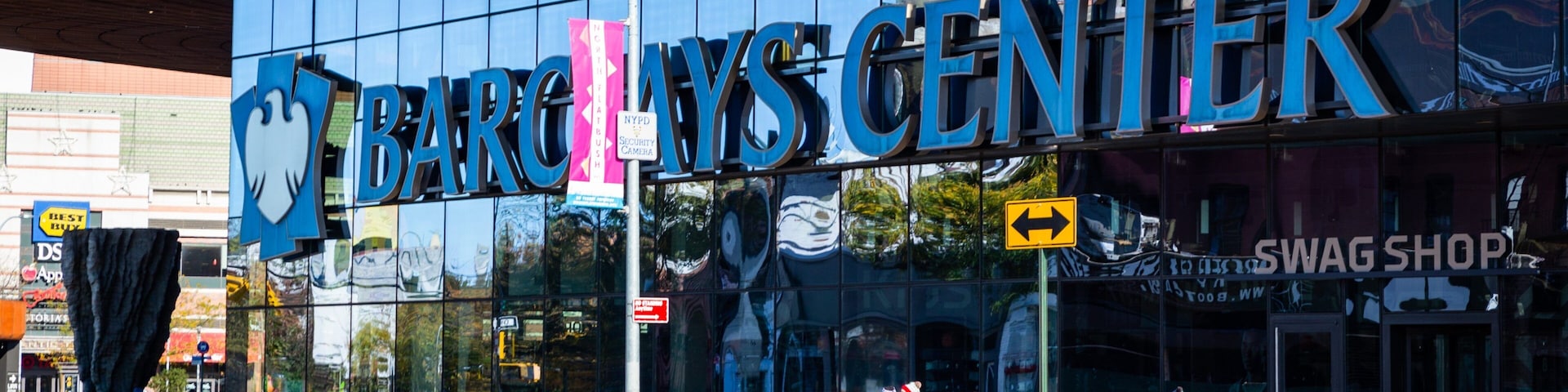 Barclays Center Brooklyn showing signage