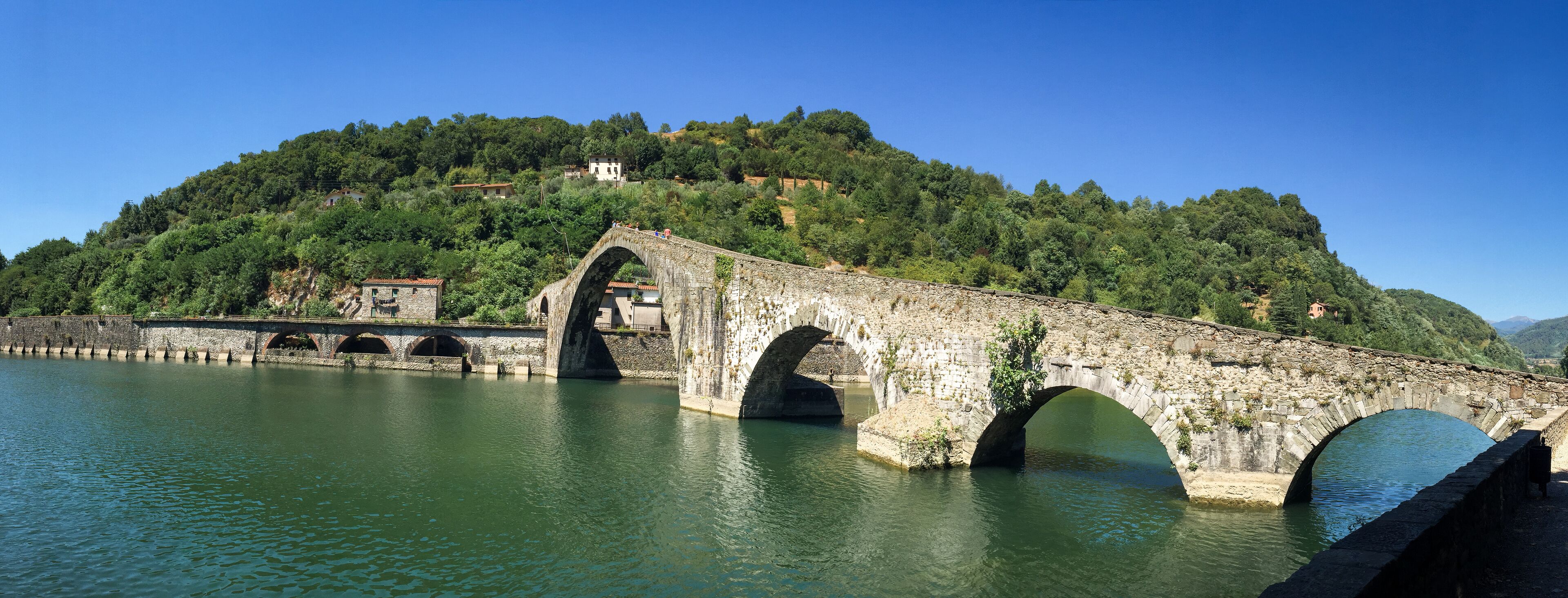 Ancient Stone Bridge Panorama