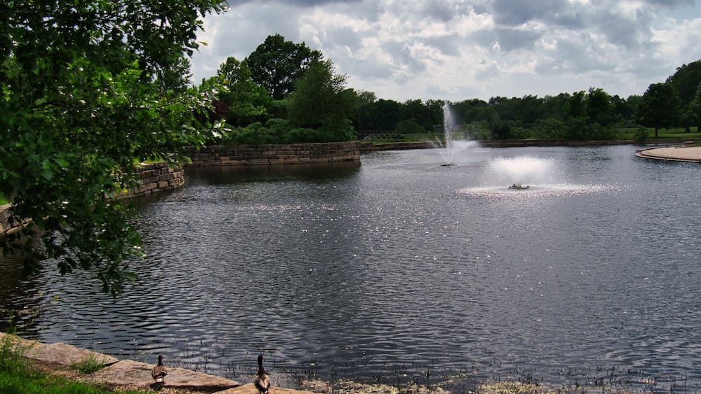 Pond at Olathe Community Center in Olathe, Kansas
