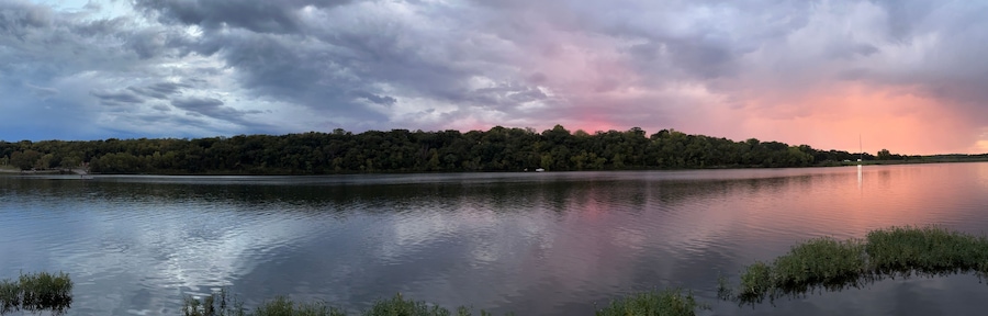 Storm Clouds and Golden Hour at Sunset in Olathe