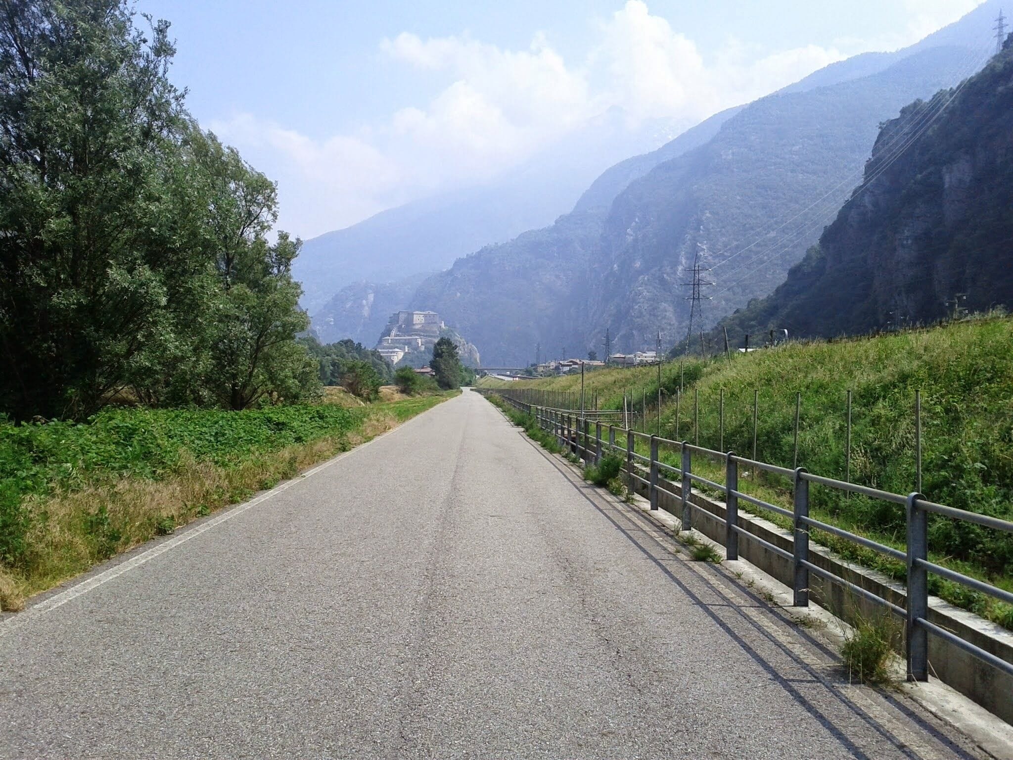 Arrivée sur le fort de Bard