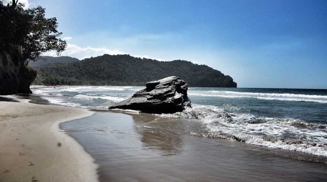 Las Cuevas Beach before the crowd arrives. A great spot for surfing, as well as just soaking up some sun.