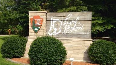 Lincoln Boyhood National Memorial is a museum/ National park commemorating The U.S. 16th President, Abraham Lincoln. Lincoln City, originally named, Little Pigeon Creek was home to Abe Lincoln and his family during the most formative years of his life--ages 7-21. At this national park, you can explore the parks 'Living History Farm.' There are many faithful volunteers and staff who dress and reenact the Pioneer life. At the Living History Farm, you will see horses, sheep, chickens, cows, etc. they grow fresh vegetables that were popular in the pioneer days and donate them to local organizations and after school programs in the area! If you enjoy American history, you will not be disappointed by visiting this great park! The city is filled with history to tell!
In August 2014, my AmeriCorps NCCC team served with the Lincoln Boyhood National Memorial for 3 weeks. While we were there, we did invasive plant species removal and re-located and built a pioneer-like split rail fence around the farm so the animals will have a more larger space to roam around and grass to eat! Feel free to volunteer and catch up on some history!
#NationalPark