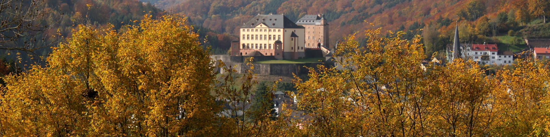 Herbst in Malberg in der Eifel
