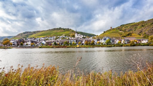 Wine village Klotten at the river Moselle Rheinland Pfalz Germany