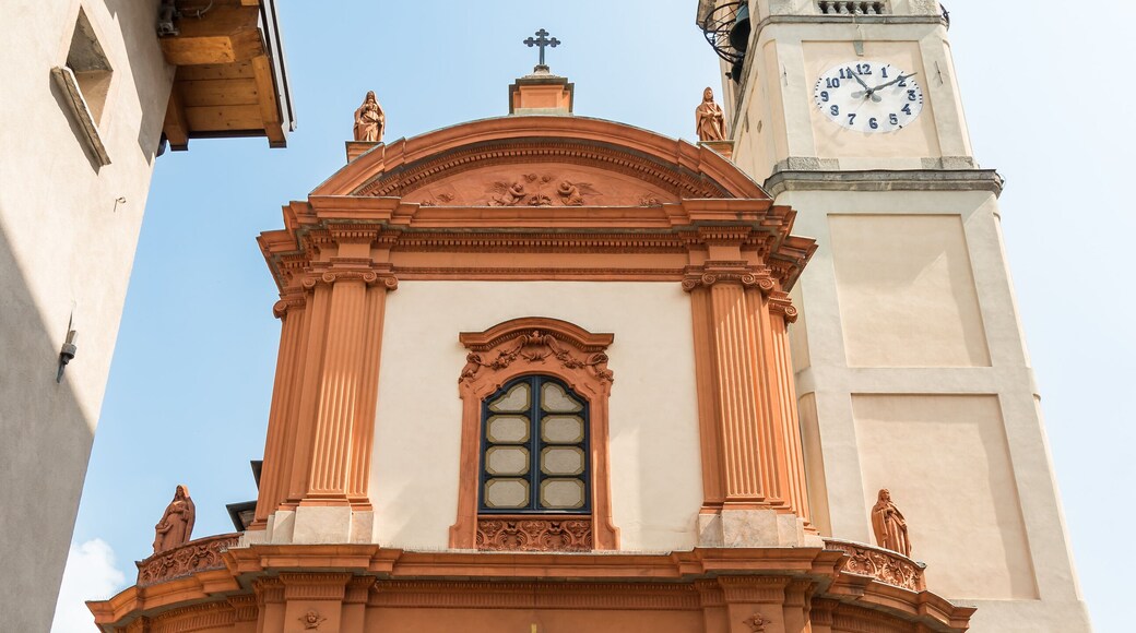 View of the San Vincenzo Sanctuary in Cernobbio, province of Como, Lombardy, Italy