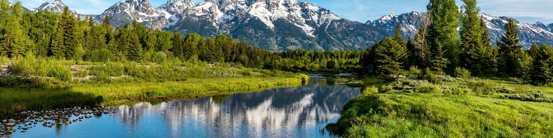 Reflection of the Grand Teton Mountain Range in Grand Teton National Park (6)