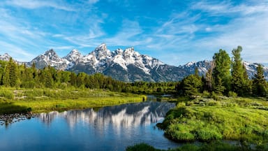 Reflection of the Grand Teton Mountain Range in Grand Teton National Park (6)