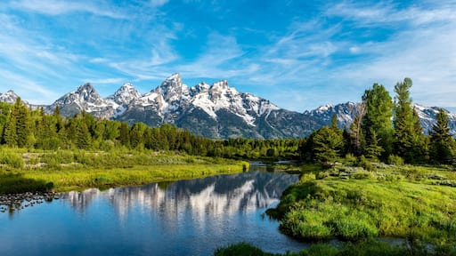 Reflection of the Grand Teton Mountain Range in Grand Teton National Park (6)