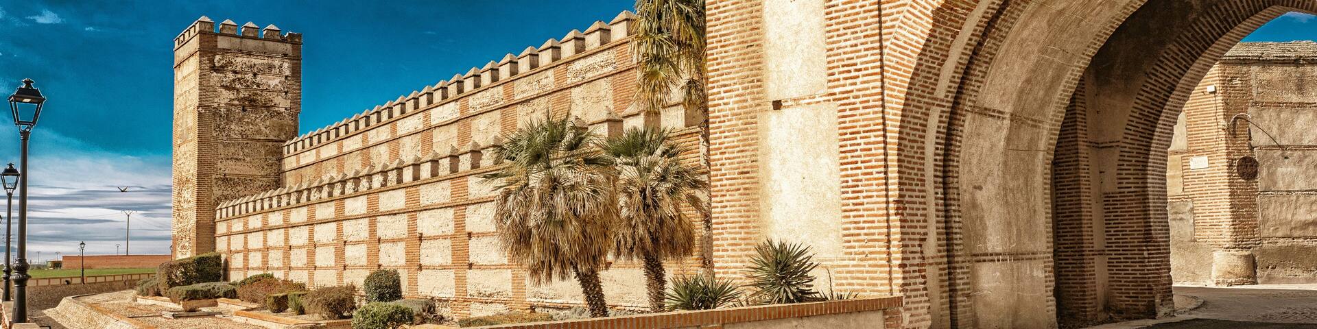 Arévalo Gate, City Wall and Towers, 13th Century Mudéjar Style, Spanish National Monument, Madrigal de las Altas Torres, Ávila, Castile Leon, Spain, Europe