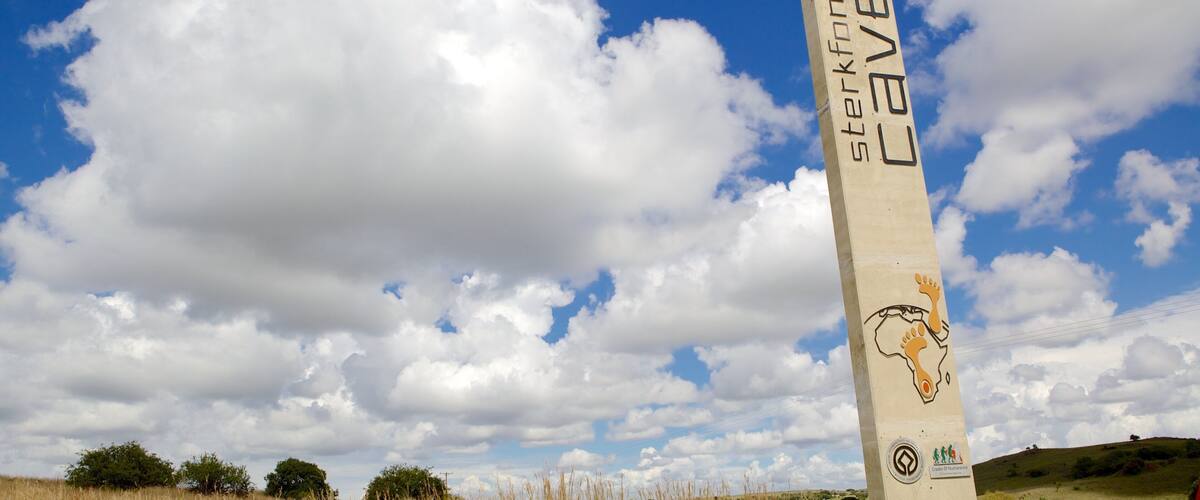 Cuevas de Sterkfontein mostrando señalización