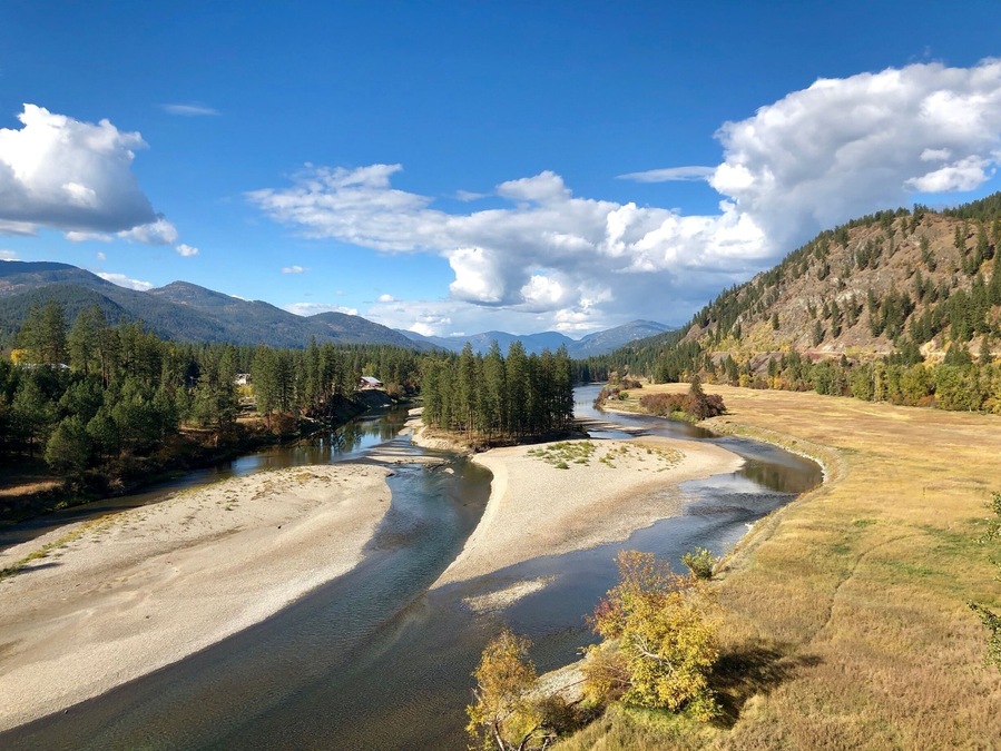 The amazing view from the Kettle Valley Rail Trail overlooking the the Kettle River! #GreatOutdoors