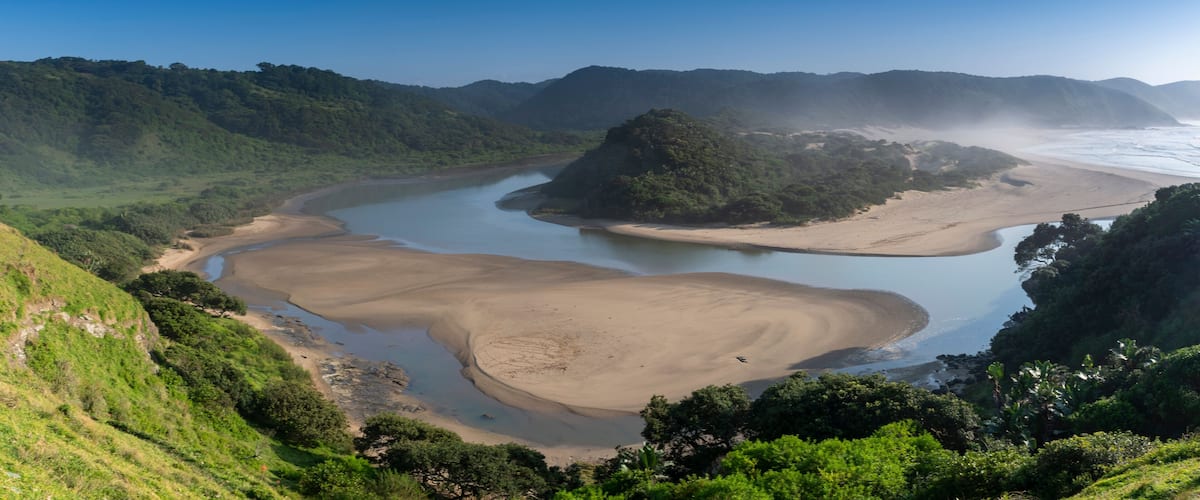 Wild Coast, known also as the Transkei, open beaches, steamy jungle or coastal forests. The rugged and unspoiled Coastline South Africa