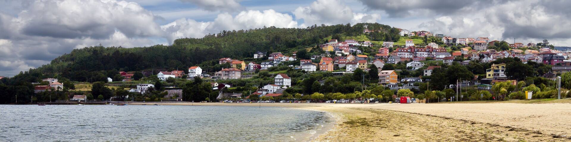 Cabo beach in Cesantes. Pontevedra.Galicia. Spain.