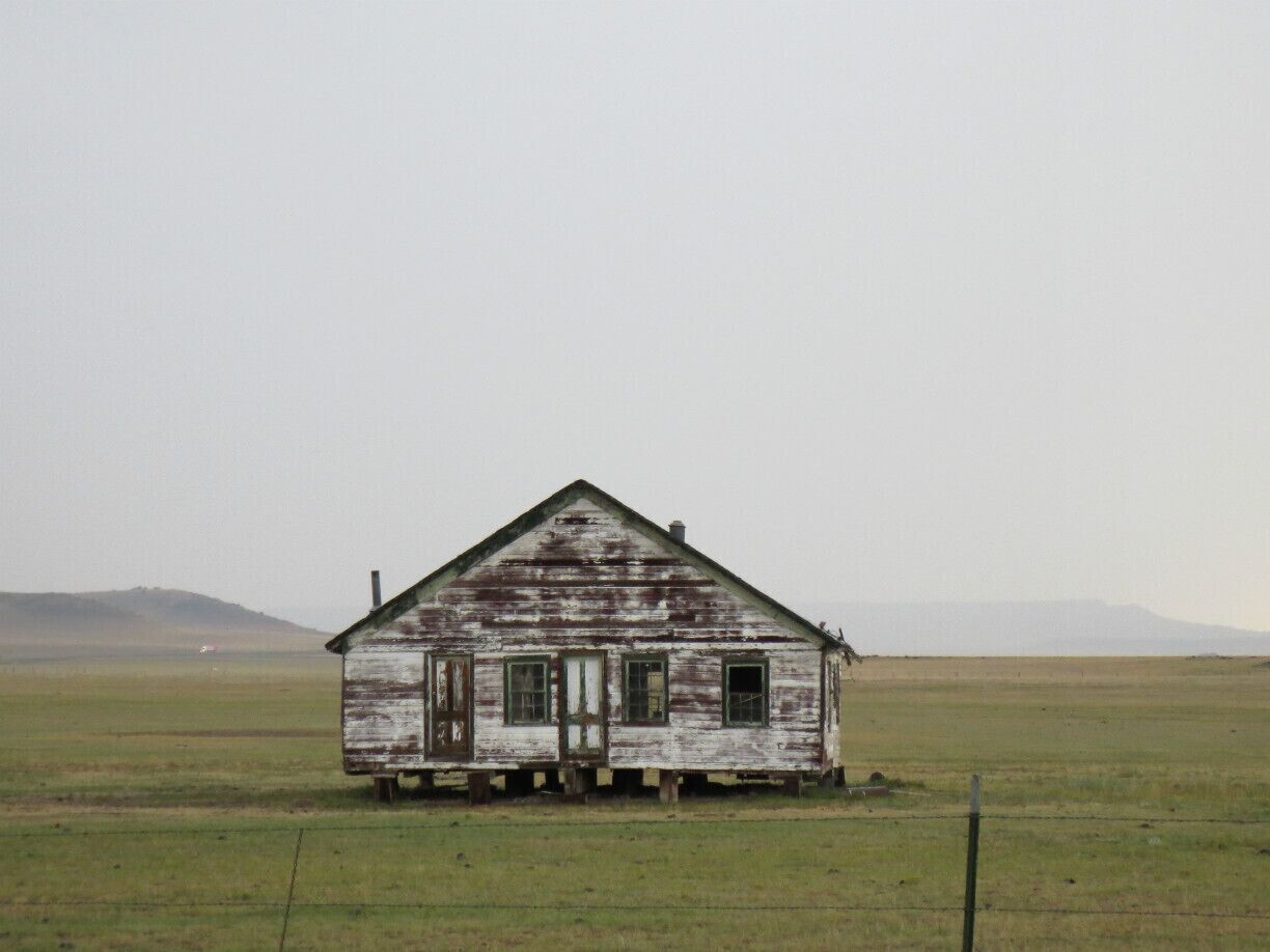 Very creepy house that sits deserted on the way to the Capulin Volcano National Monument. 