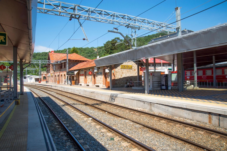 Railway station. Cercedilla, Madrid province, Spain.