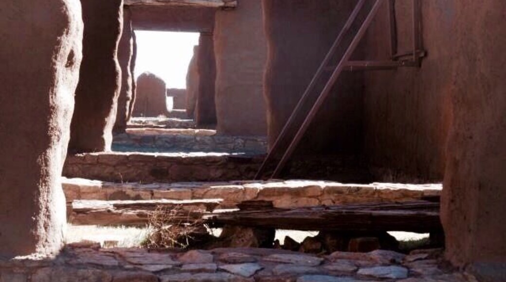 This is what's left of the fort which still stands on Santa Fe Trail. Santa Fe Trail is a long trail which was busy with trading posts in its hay day. The old fort stands in the plain and old hassling and bustling is gone now, the only wind remains.