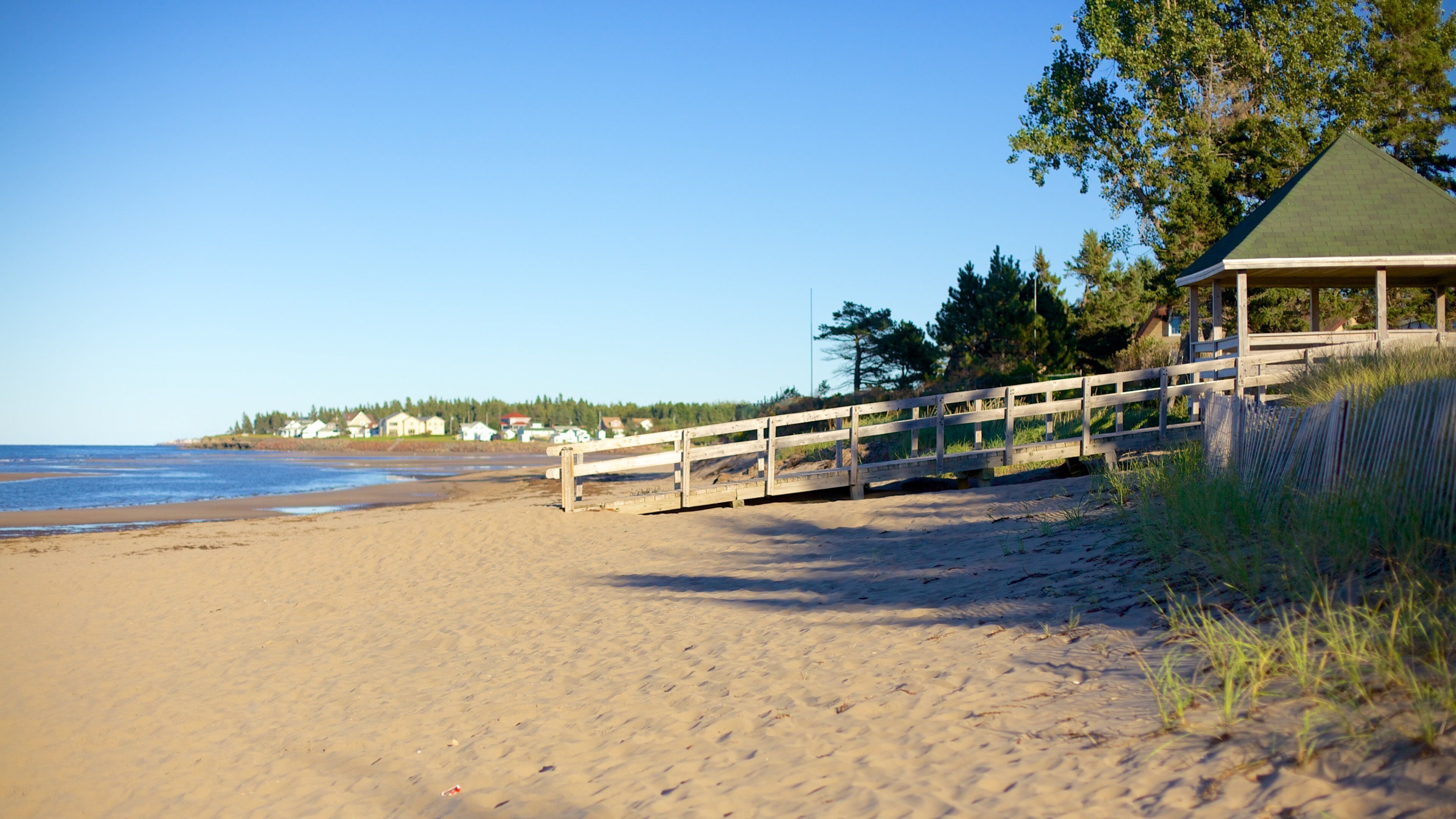 Parlee Beach Provincial Park featuring a sandy beach