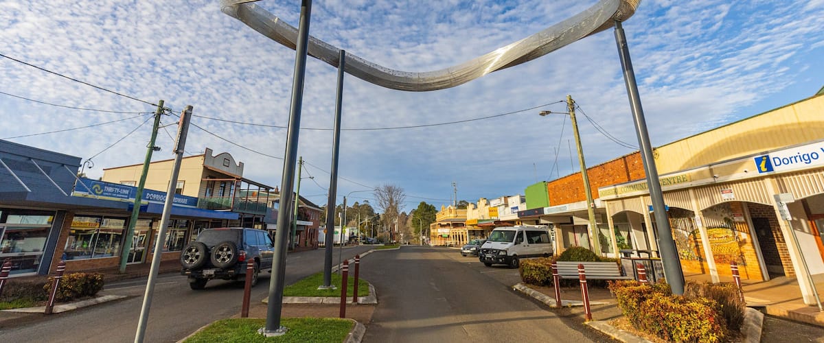 Dorrigo featuring a small town or village