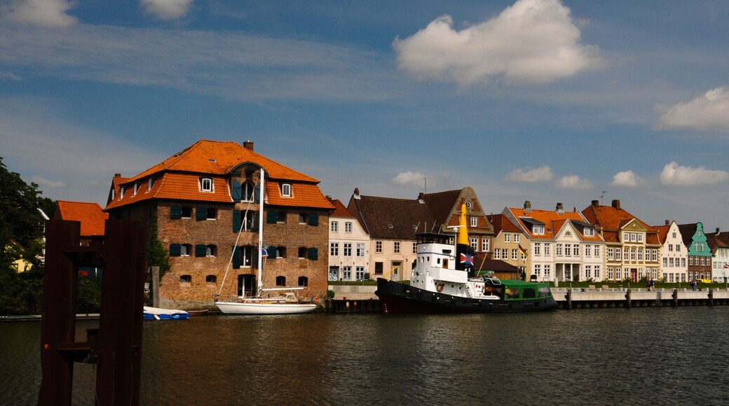 Northside of Glueckstadt harbour