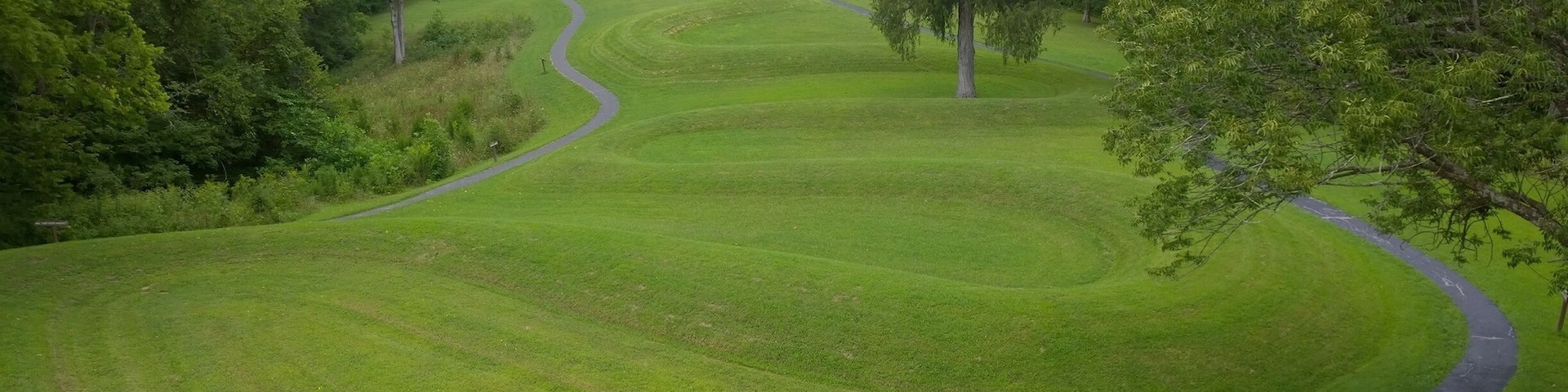 The Great Serpent Mound is a 1,348-foot long and three-foot-high prehistoric effigy mound.
Serpent Mound is the largest serpent effigy in the world. 
My question is without lawnmowers, how did these ancient peoples keep the surrounding vegetation from encroaching and obscuring the effigy?