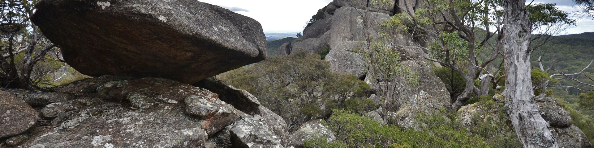 The New England area is mostly make up of granit and this is one of the many walks among such formations. It's a nice loop, from memory about 1 1/2 hours, and a little tricky near the top where you have to grab a chain for about 20 metres but, other than that, it's straightforward and well signposted.