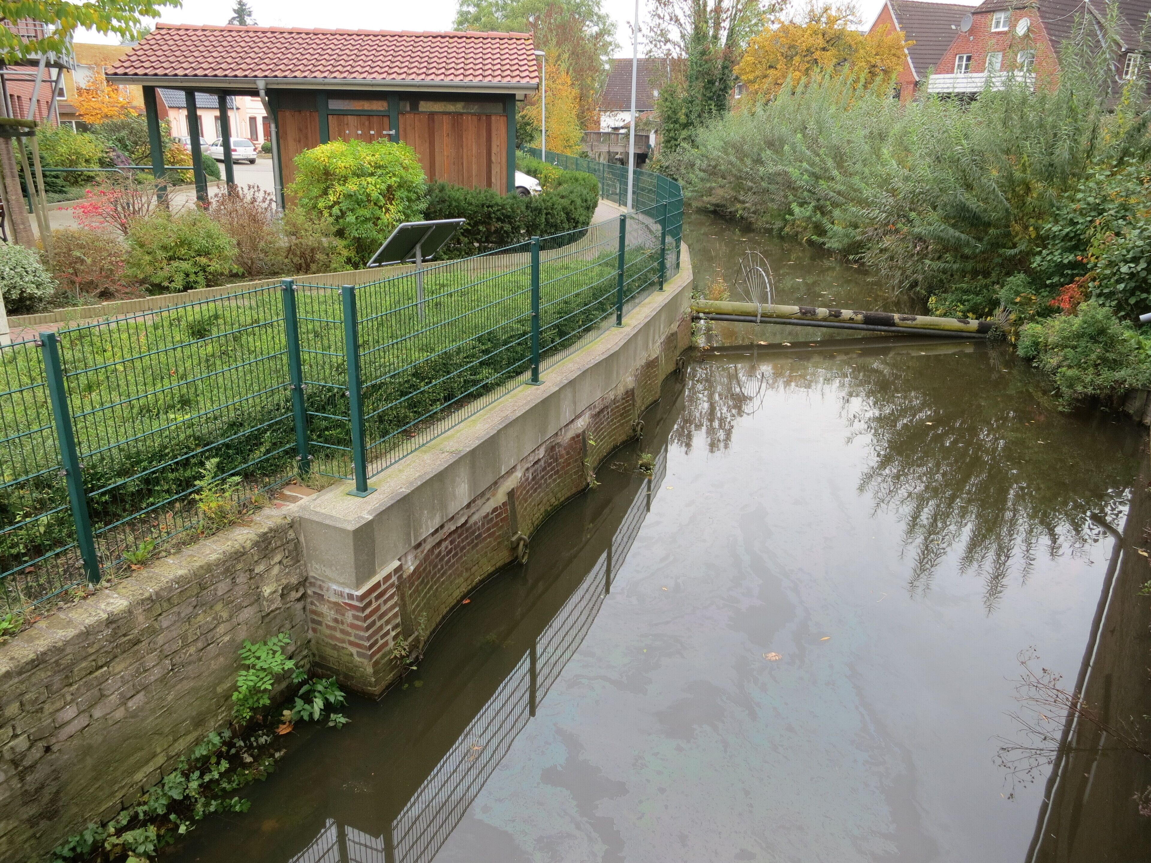 Die alte Wilsterau in Wilster im Bereich des alten Hafens
