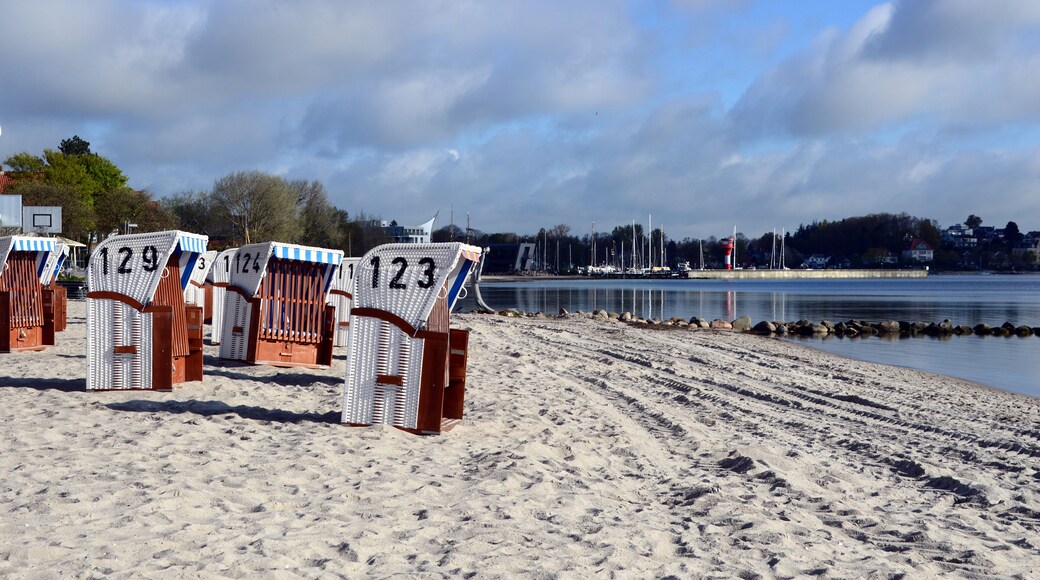 Beach at the Baltic Sea in the Town Eckernförde, Schleswig - Holstein