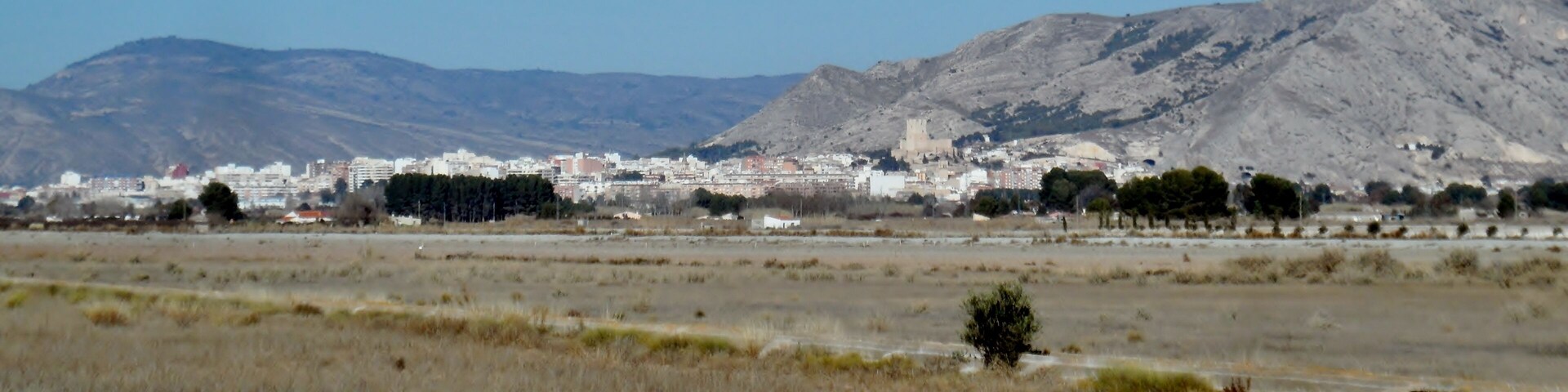 Vista de Villena des de l'Estació de Villena AV.