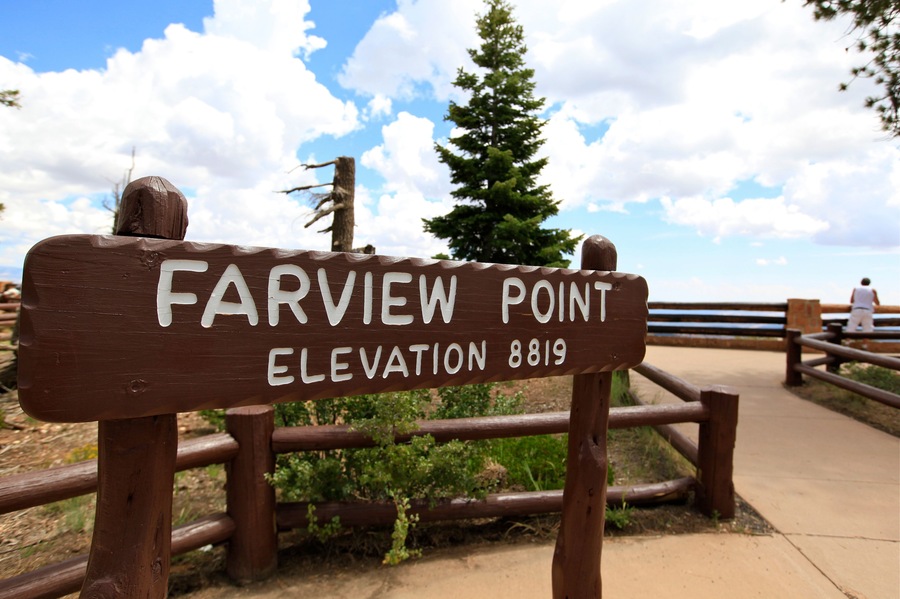 panneau fairview point à bryce canyon