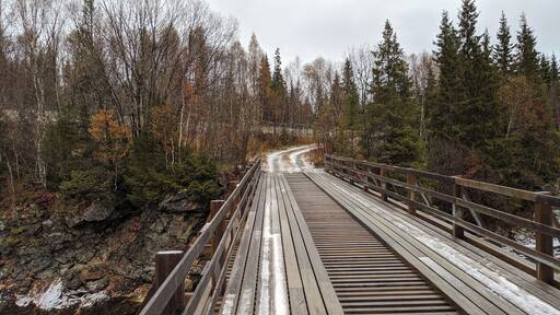 I didn't drive across. I just walked out to get some great pictures of the stream.