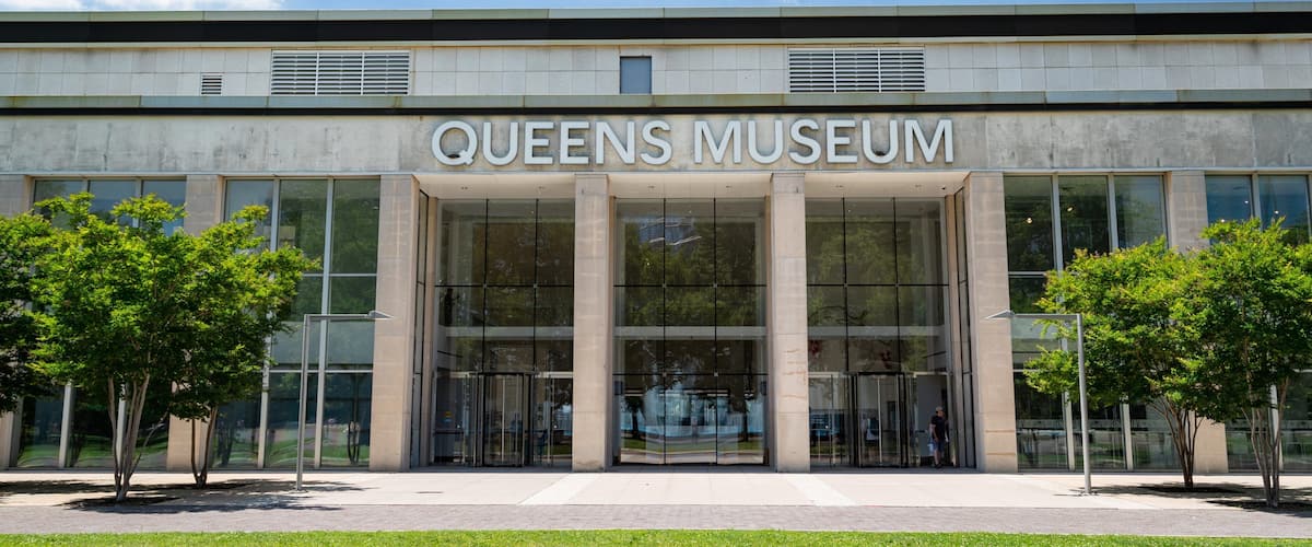 Queens Museum of Art featuring signage