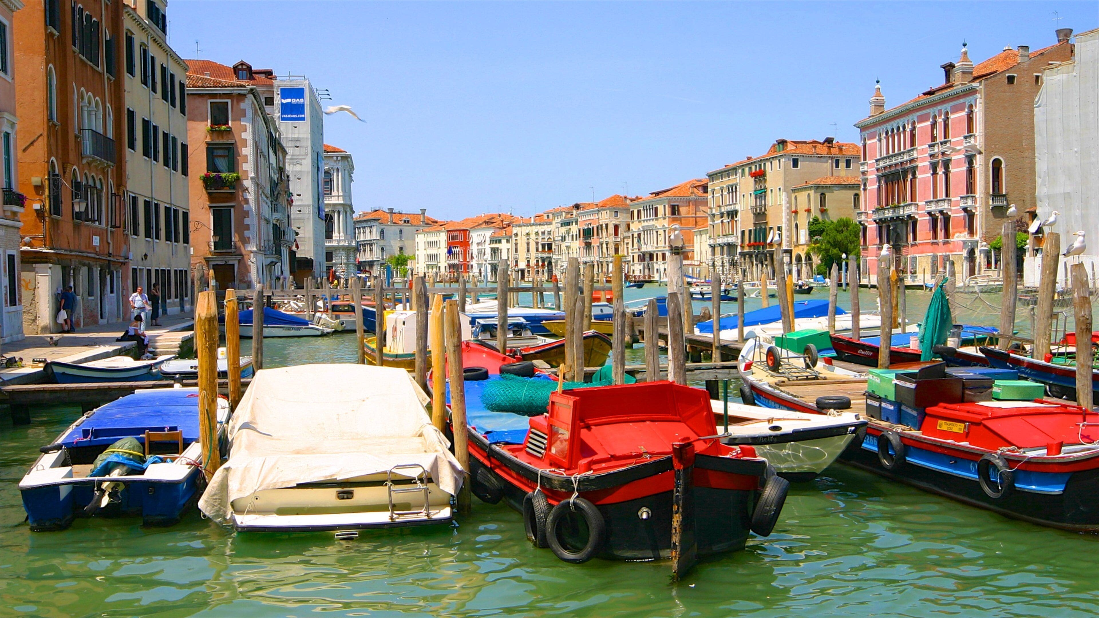 Grand Canal which includes a bay or harbour, a river or creek and a city