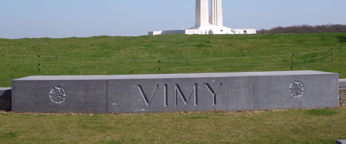 Canadian Memorial to the men killed on the assault on Vimy Ridge on April 9-12th 1917.
And to the 11000 plus Canadian troops with no known grave.