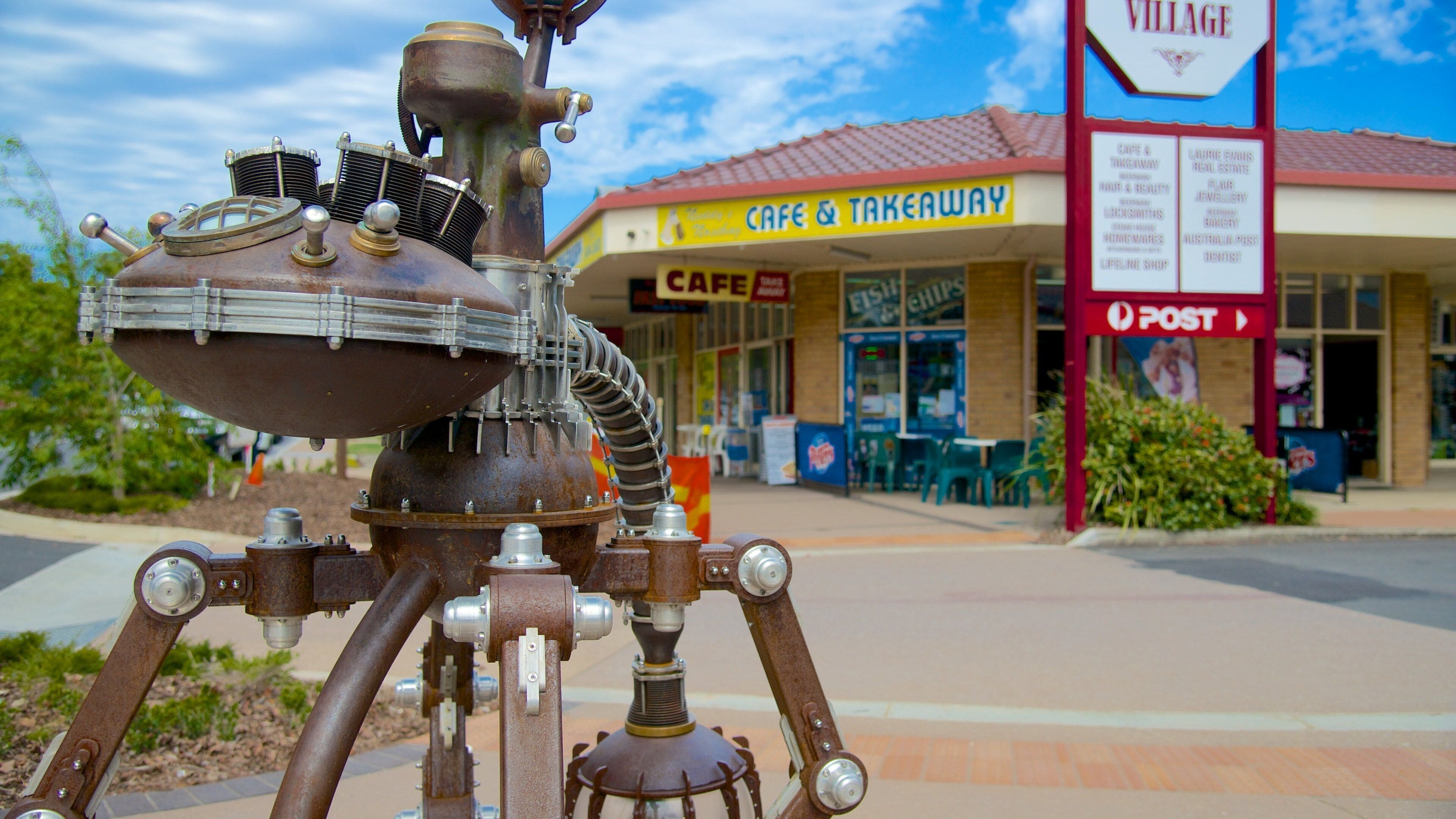 Beerwah som viser utendørs kunst