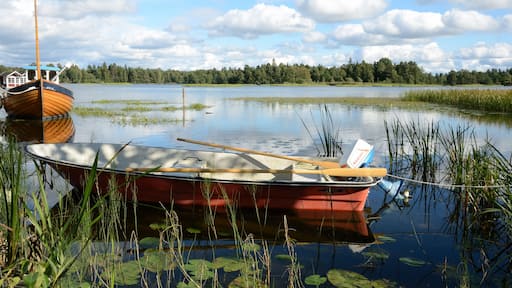 Anchored Boat - Trollhattan /Sweden)