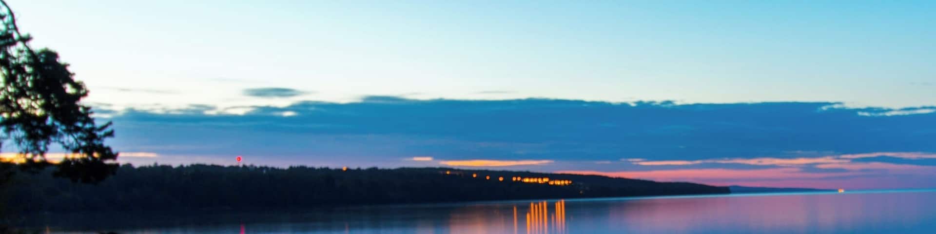 See point from the camping's beach