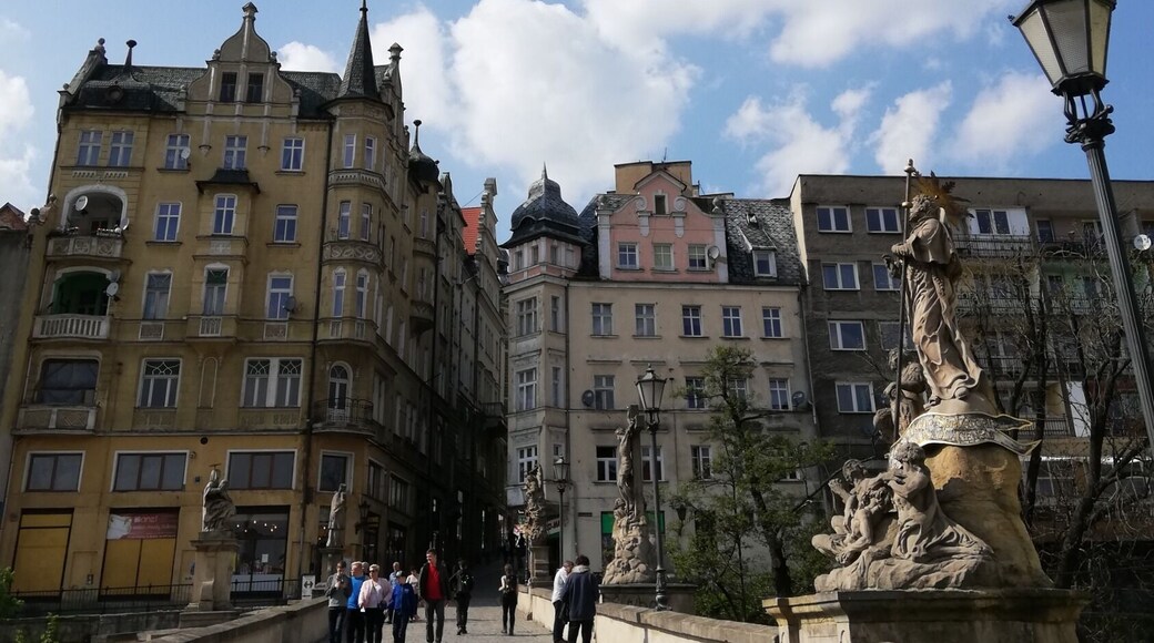 Tenement houses and a bridge in Kłodzko
