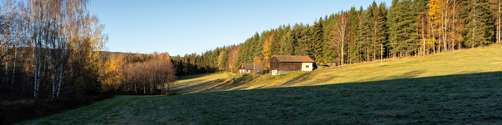 Cultural landscape of Ringsaker, Innlandet, Norway.