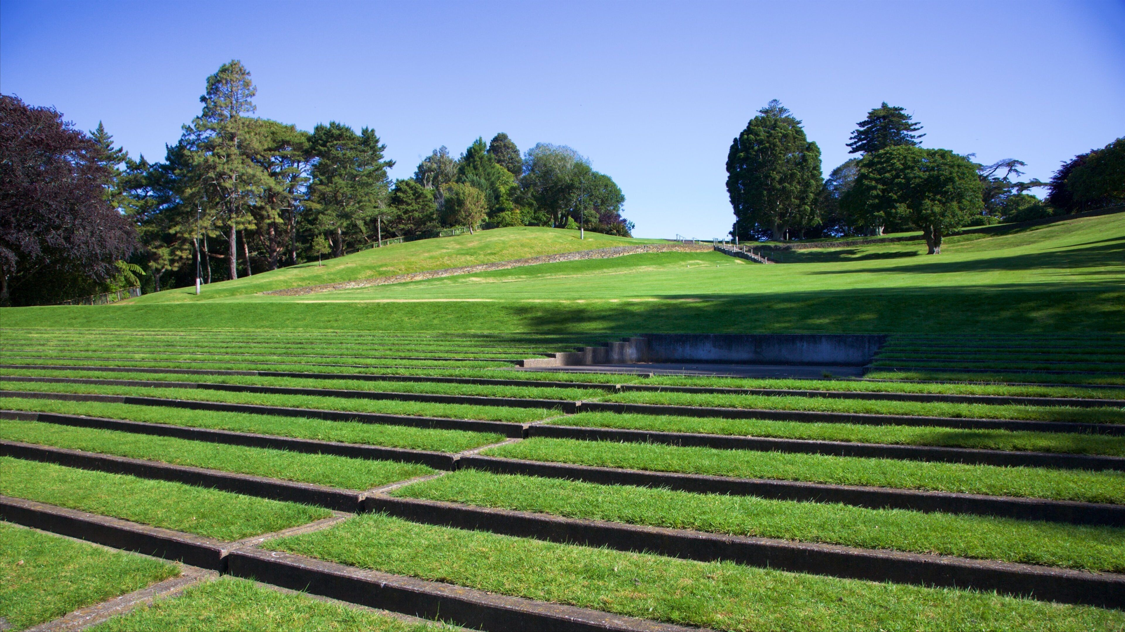 Bowl of Brooklands which includes a park
