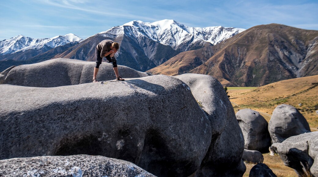Frigid mountain rainwater? Any bath is worthwhile for a dirtbag cyclist. Stopping at Castle Hill was a must on our trip over Arthur's Pass. Wandering through the otherworldly rock formations made us feel like little kids - you just can't help but play hide and go seek through the tunnels or climb to the highest peak.
#adventure #castlehill #bikepacking #southisland #dirtbagcyclist
