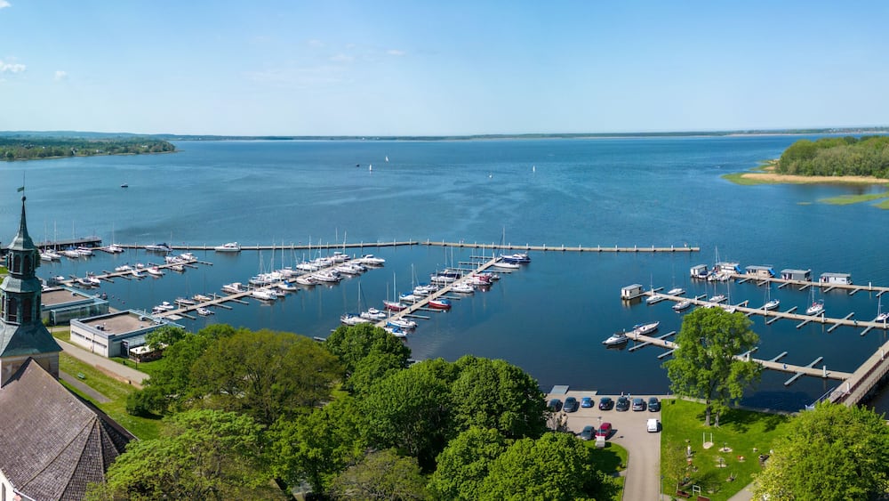 Yacht port in Kamień Pomorski, West Pomeranian Voivodeship