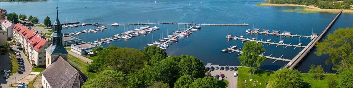 Yacht port in Kamień Pomorski, West Pomeranian Voivodeship