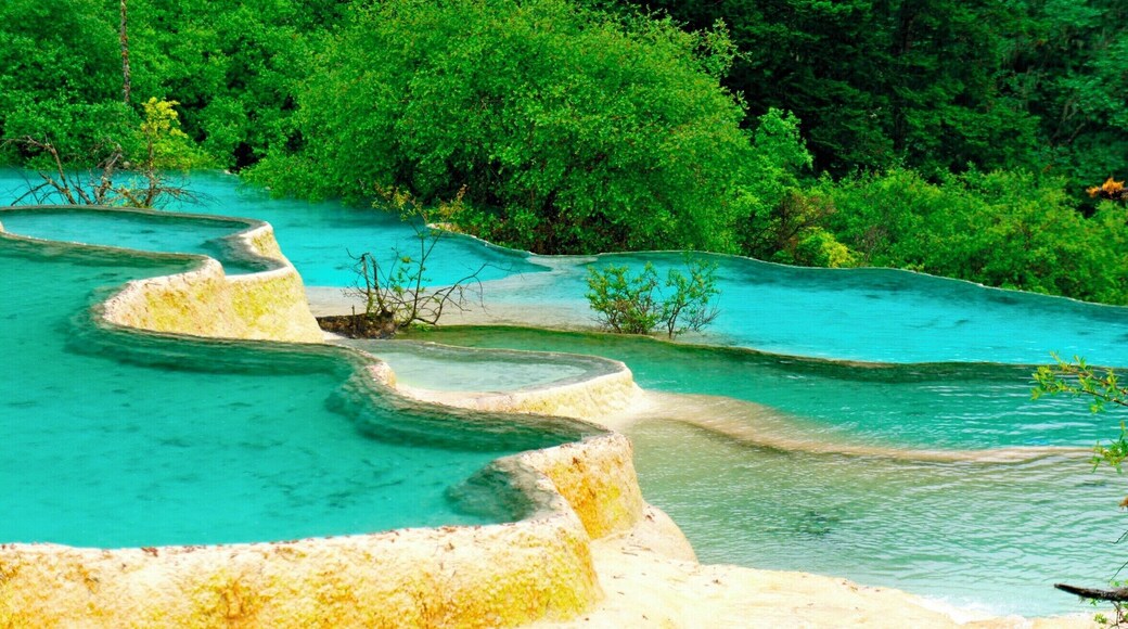 Huanglong, Sichuan China
This amazing place is located on above 3,500m altitude high. It gave me a headache as I got there, but the scenery itself was absolutely stunning. Totally worth it!