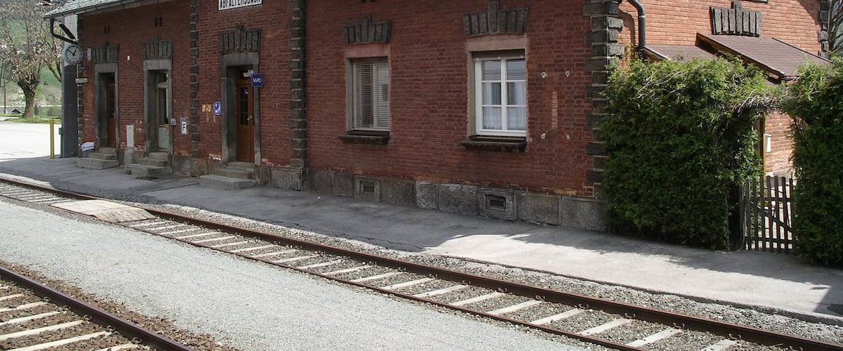 Abfaltersbach railway station in Austria