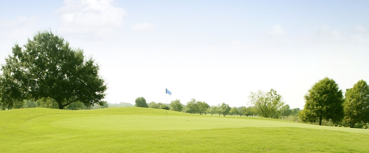 Green Golf grass landscape in Texas