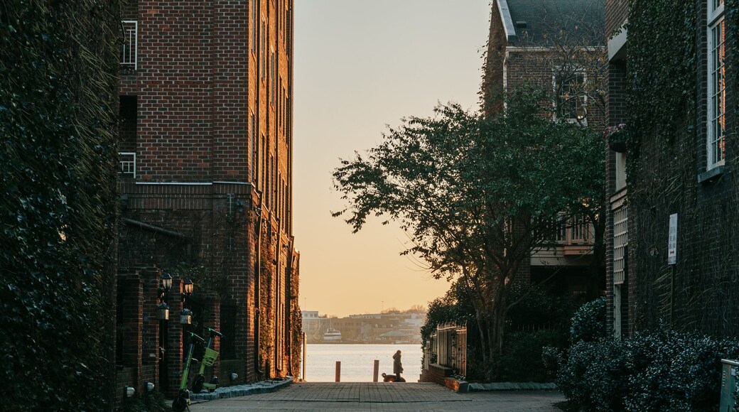 Fells Point featuring a sunset