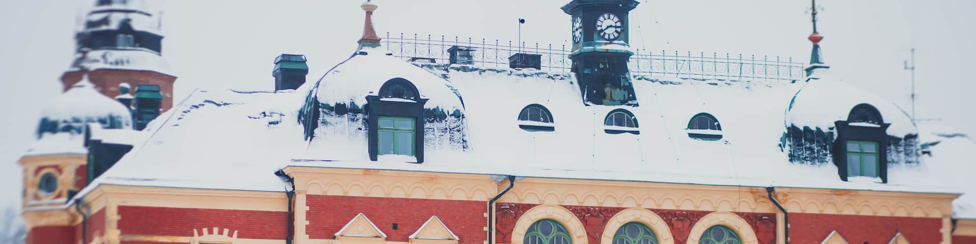 View of Haparanda, a locality and the seat of Haparanda Municipality in Norrbotten County, Sweden, it is adjacent to Tornio, Finland