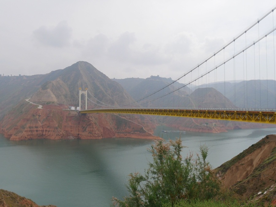 View at Liujiaxia Reservoir.
