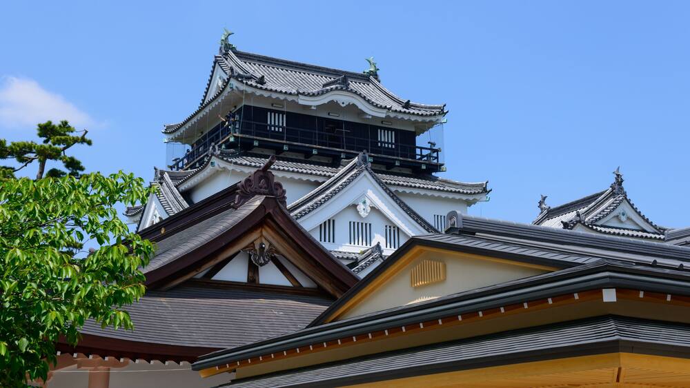 Okazaki Castle in Aichi, Japan